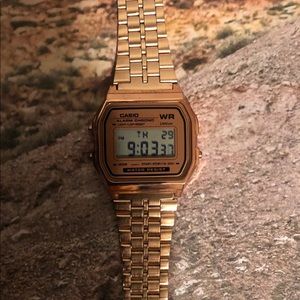 Casio A159W in Copper Finish